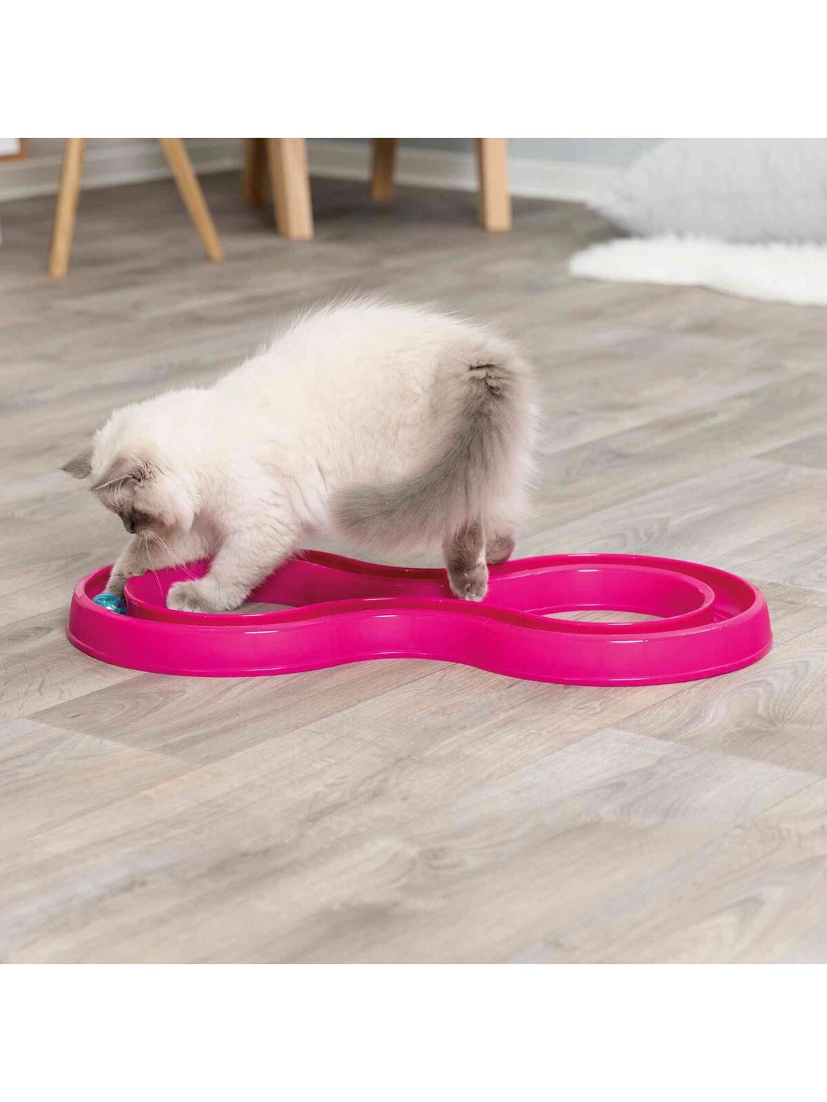 Trixie Interaktives Katzenspielzeug Blinkende Ballrennbahn - 41413