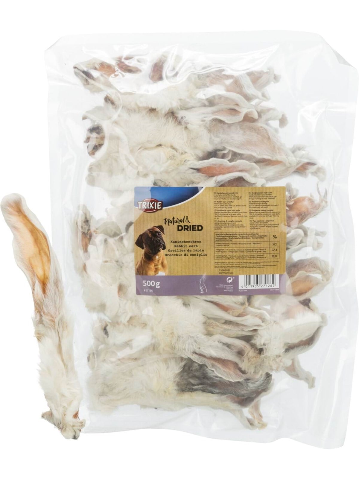 Trixie Dog Treats Kaninchenohren 500g - Hunde - Tx27126