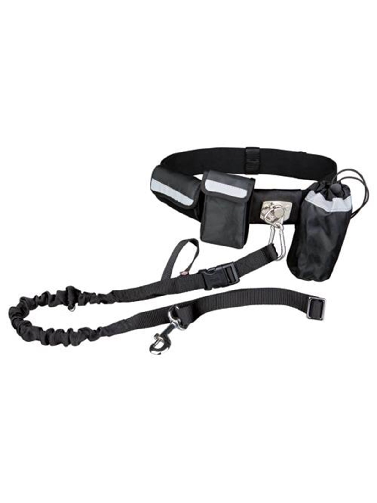 Trixie Waist Belt With Leash Belt: 60-120 Cm/40 mm Leash: 1.00-1.35 M/25 mm Black/graphite - Hunde - Tx1275