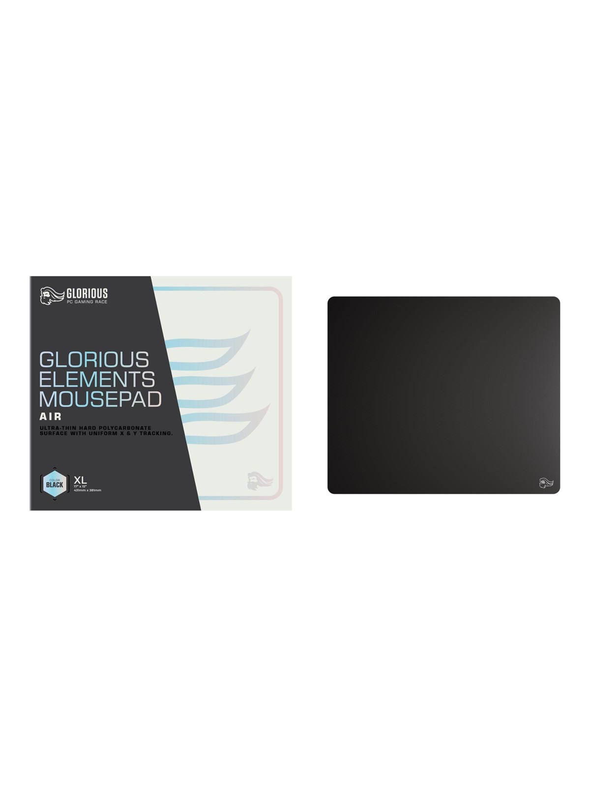 Glorious Element Air Black - Mauspads Zubehoer - Glo-mp-elem-air