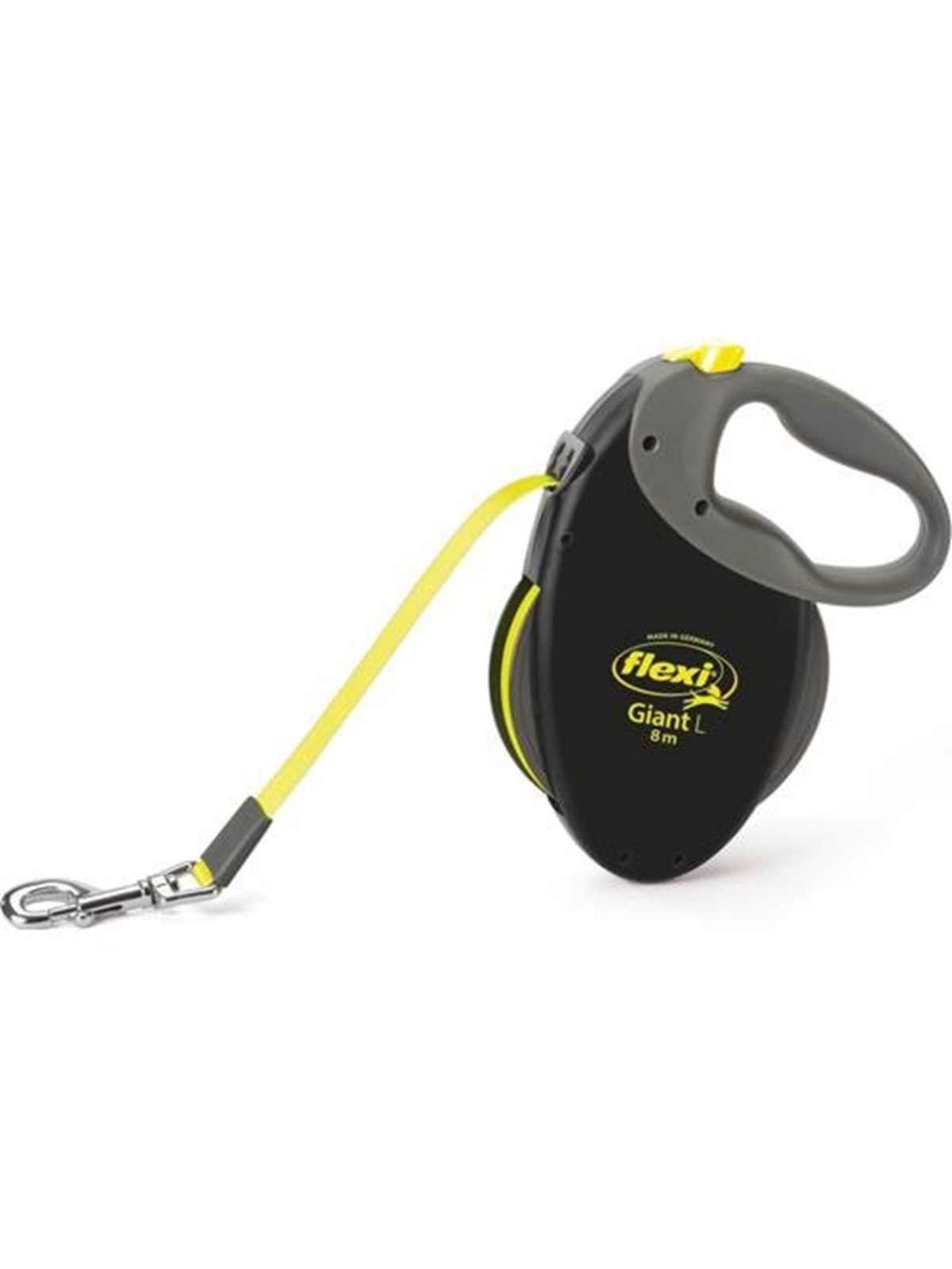 Flexi - Leash Giant L 8M Tape Black/neon Yellow Max 50kg - (600.7782) - Hunde - H78794