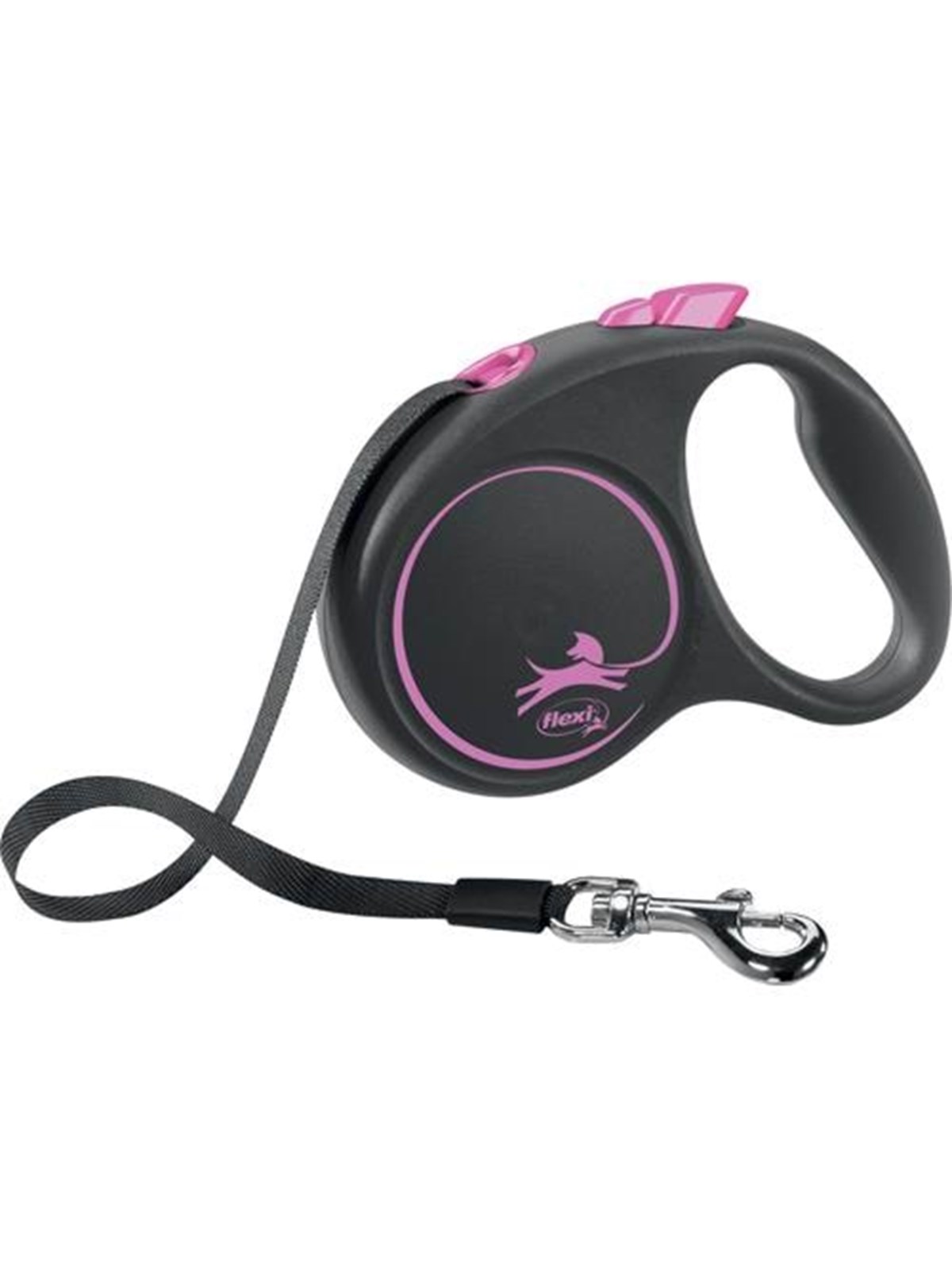 Flexi Black Design S Leash 5 m 15 kg Pink - Hunde - 4000498033913