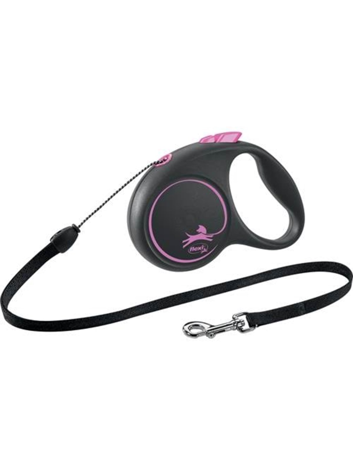 Flexi Black Design S Leash 5 m 12 kg Pink - Hunde - H78012p