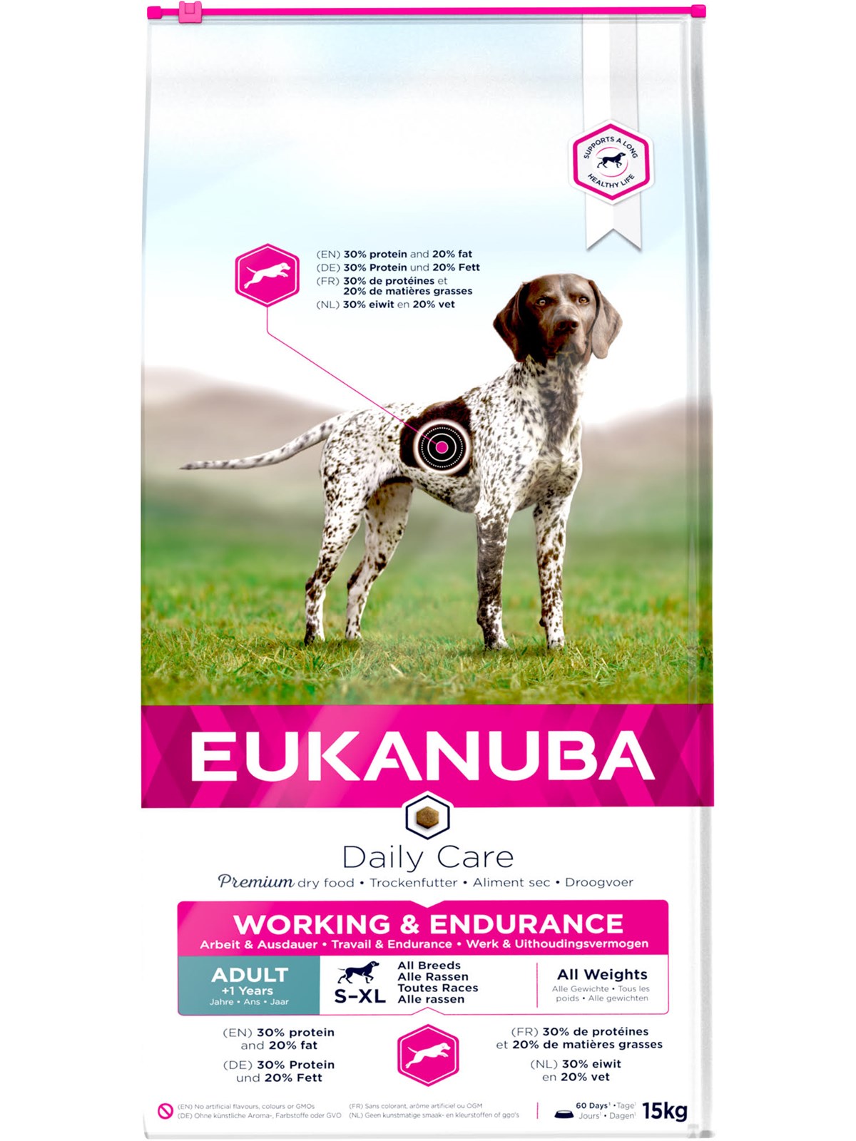 Eukanuba Daily Care Working & Endurance Adult All Breed 15kg - Hunde - Eh101500