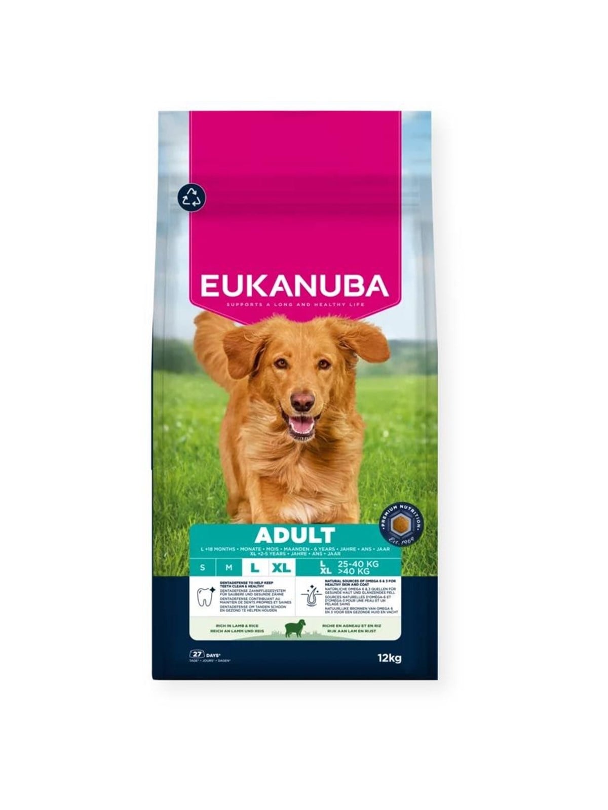 Eukanuba Adult Large Breed Lamb & Rice 12kg - Hunde - Eh091200
