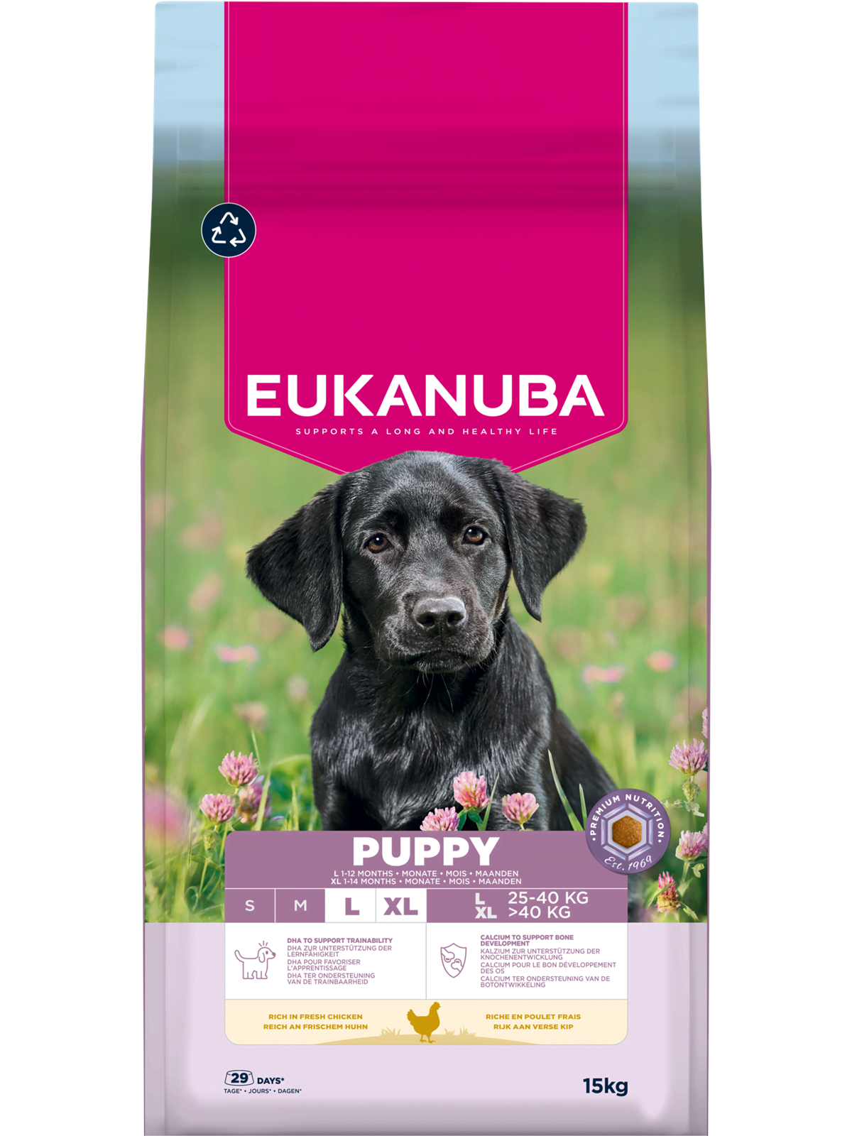 Eukanuba Puppy Large Breed Fresh Chicken 15kg - Hunde - Eh031500