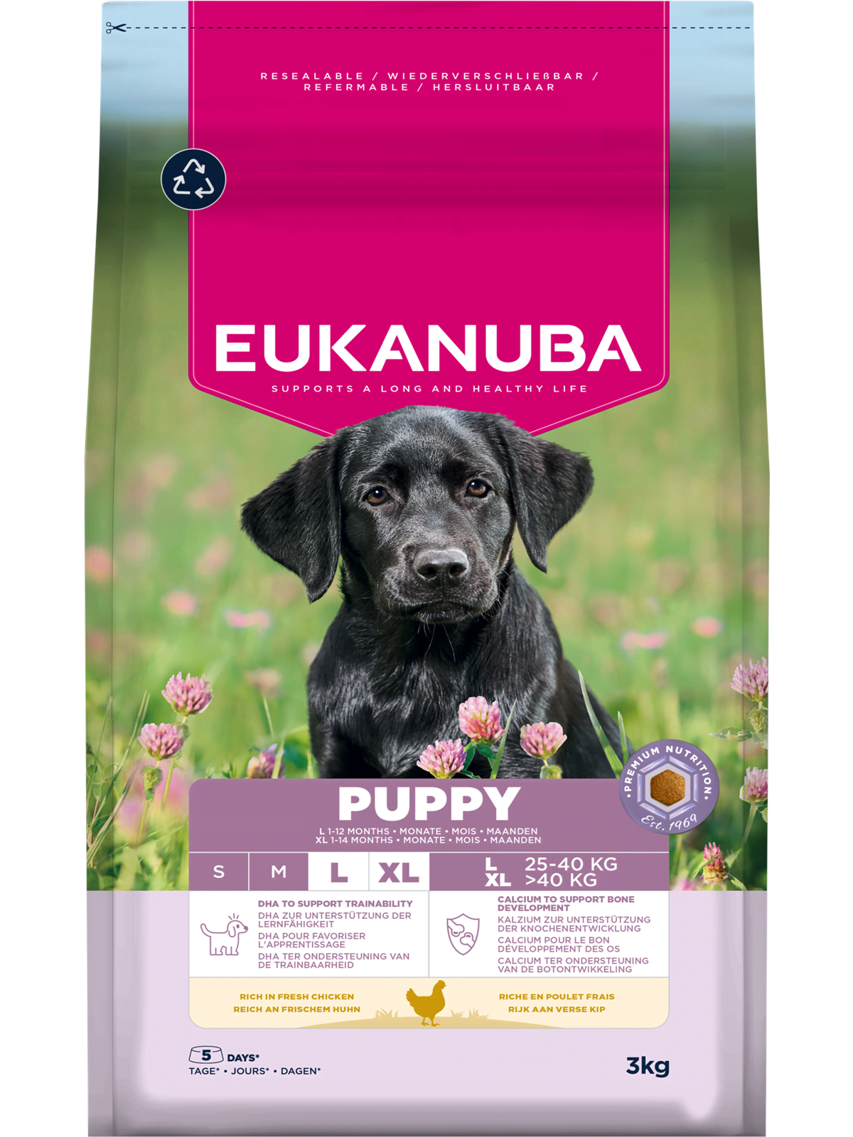 Eukanuba Puppy Large Breed Fresh Chicken 3kg - Hunde - Eh030300