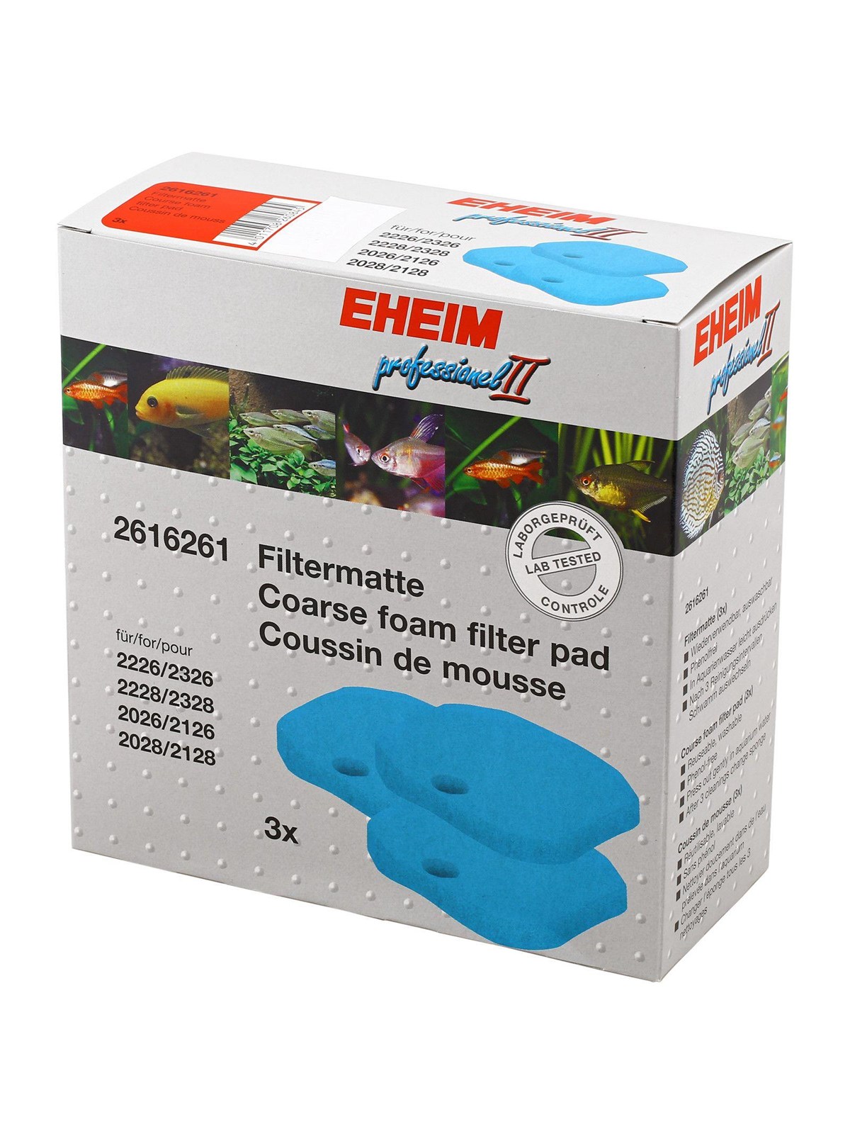 Eheim Blue Filter Pad (3 Pcs.) For Experience 350 (2426) - Fische - E2616261