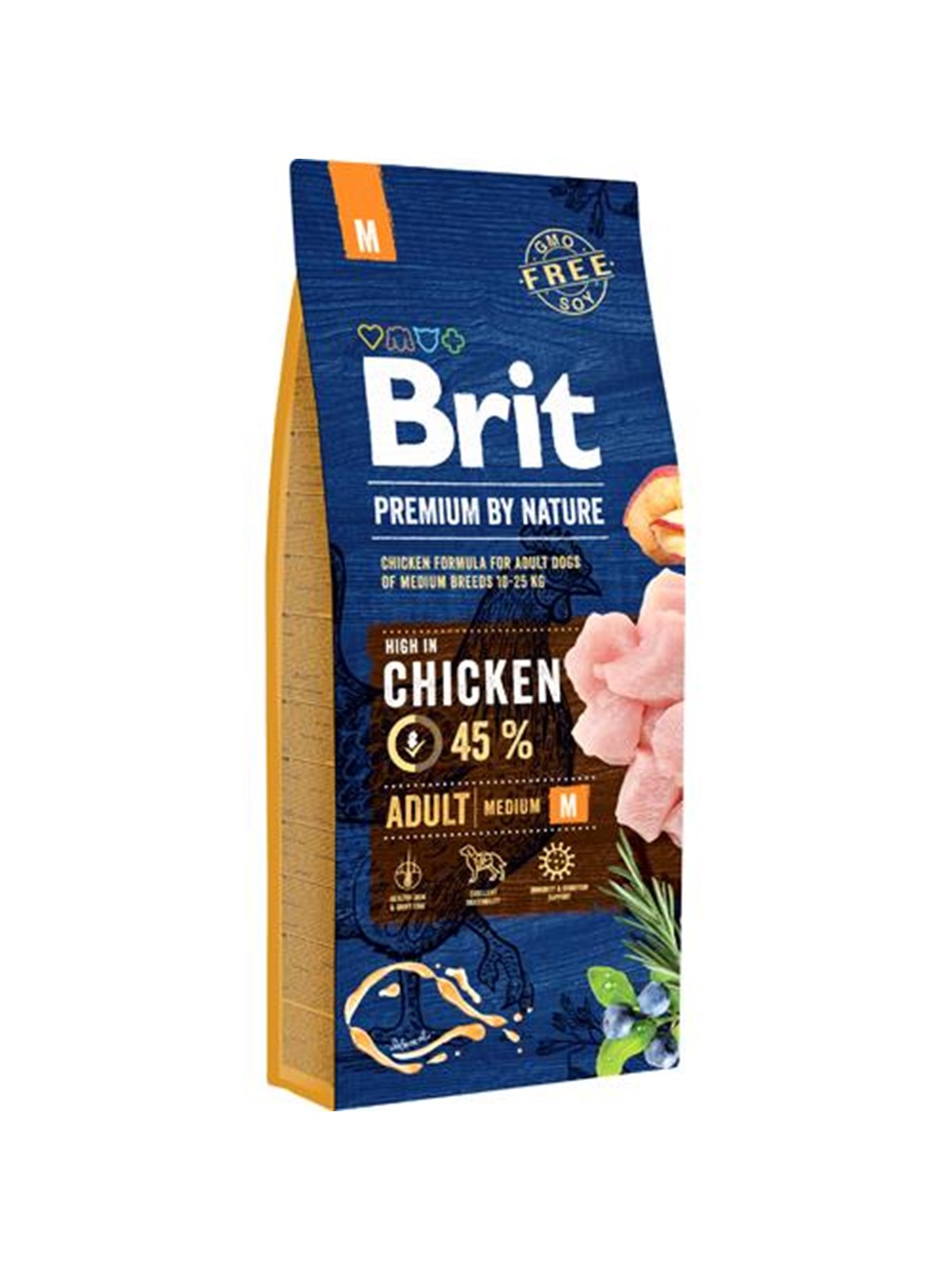 Brit Premium by Nature Adult Medium Breed 15kg - Hunde - 8595602526376