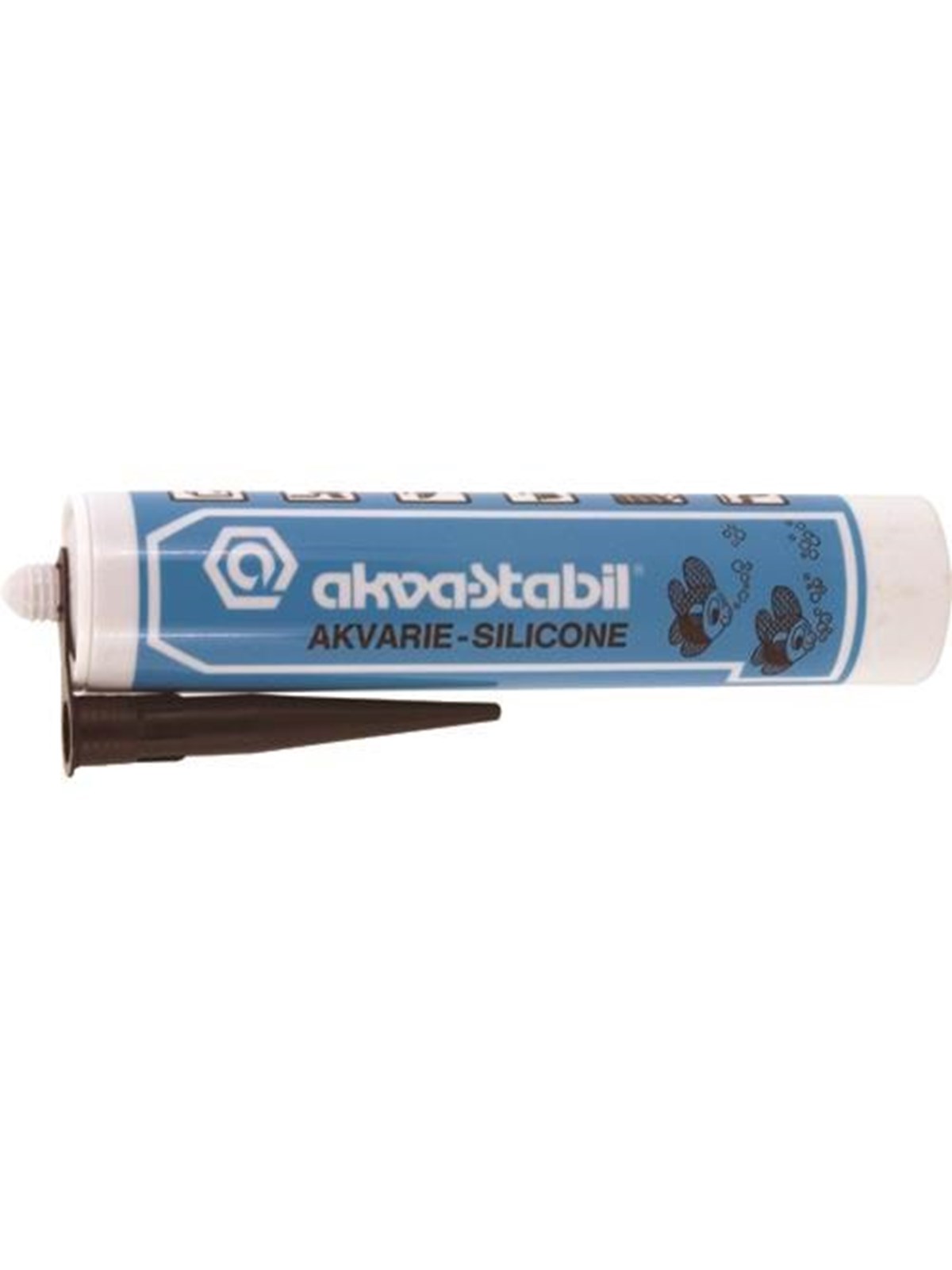 Akvastabil Silicone 300 ml. Black - Fische - At126b