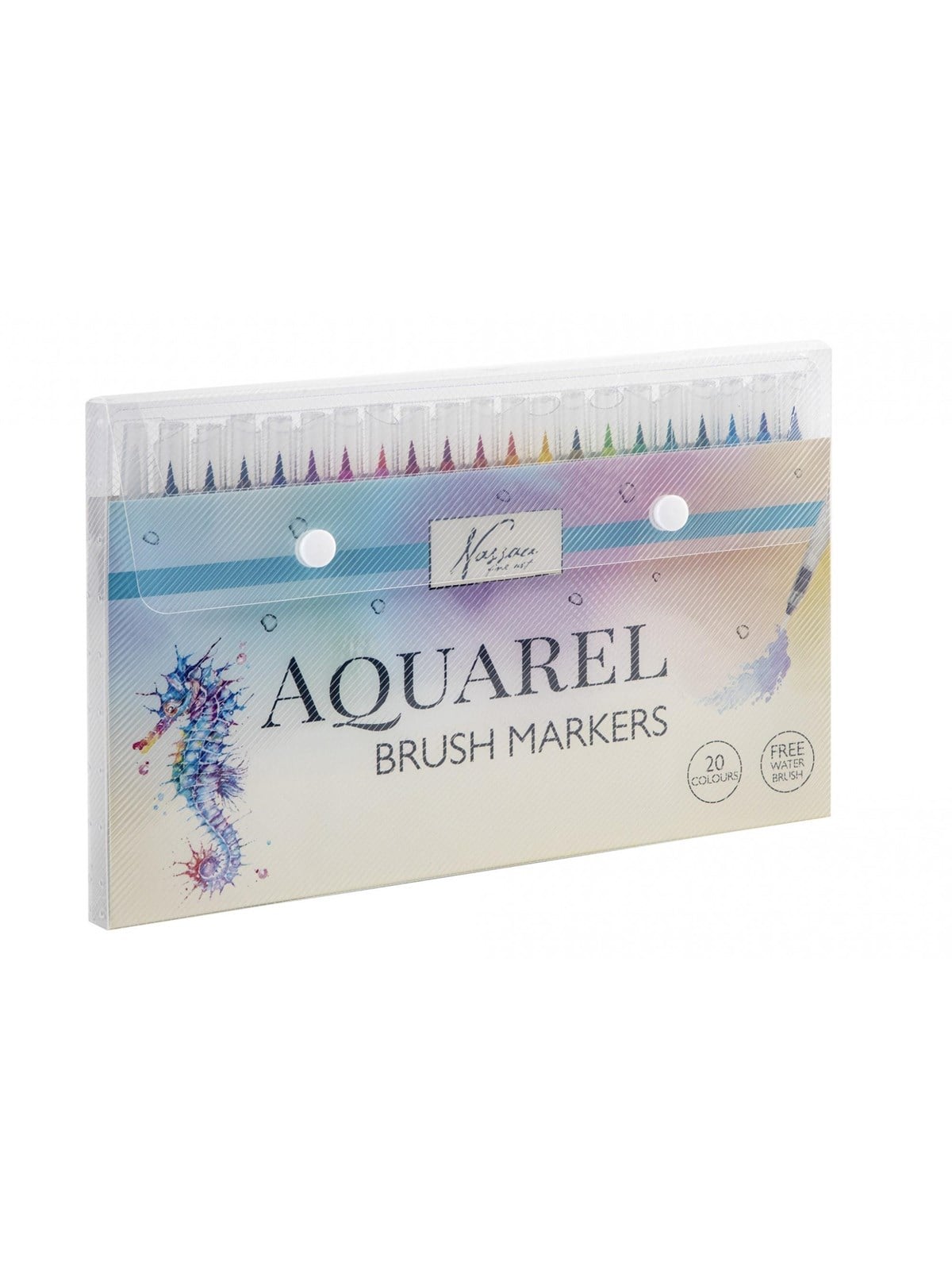 Nassau Watercolor Brush Tips 20 + Brush - Kunst Handwerk Ausstattung - Ar0511/ge