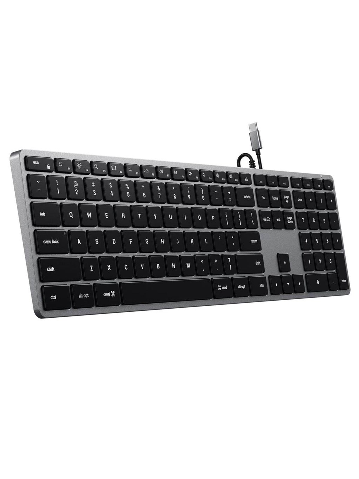 Satechi Slim W3 - Tastaturen - Nordisch - Grau - St-ucsw3m-nd