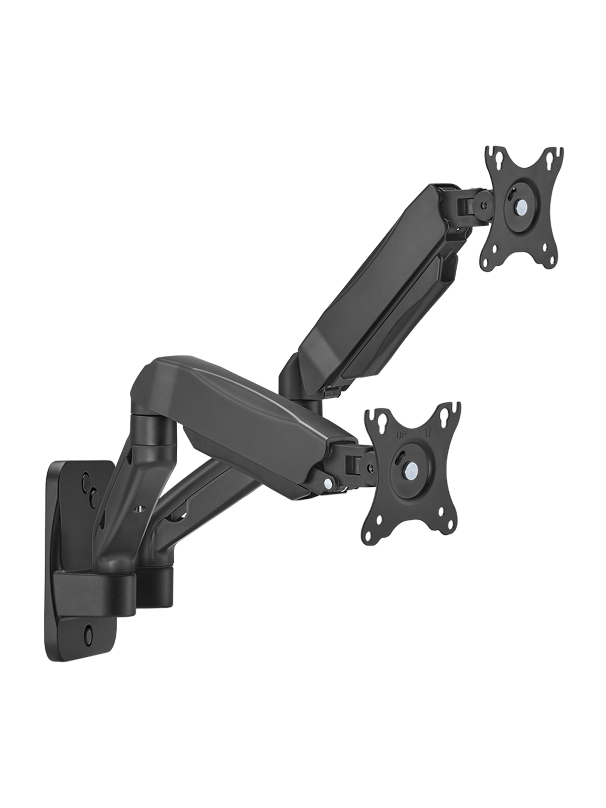 Dutzo Monitorarm Für 2 Monitore (17"-32") - Wandmontage Version (Schwarz) - Monitorhalterung - Mmwa-2
