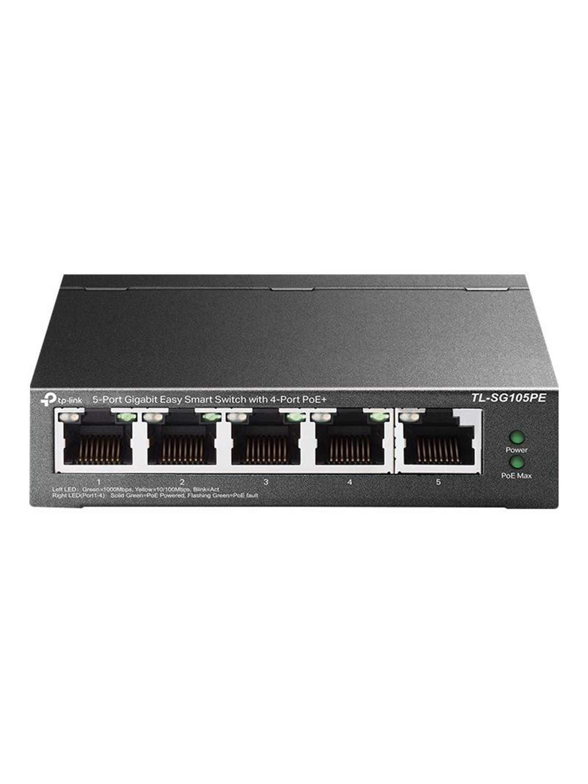 Tp-link Tl-sg105pe 5-port Gigabit Easy Smart Switch With 4-port Poe+ - Switches