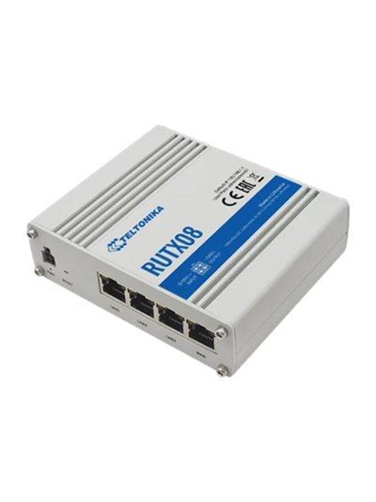 Teltonika Rutx08 Industrial Ethernet Router / 4 x Gigabit Ethernet Ports With up to 128 Port/tag-based Vlans Supported - Router - Wlan Router - 