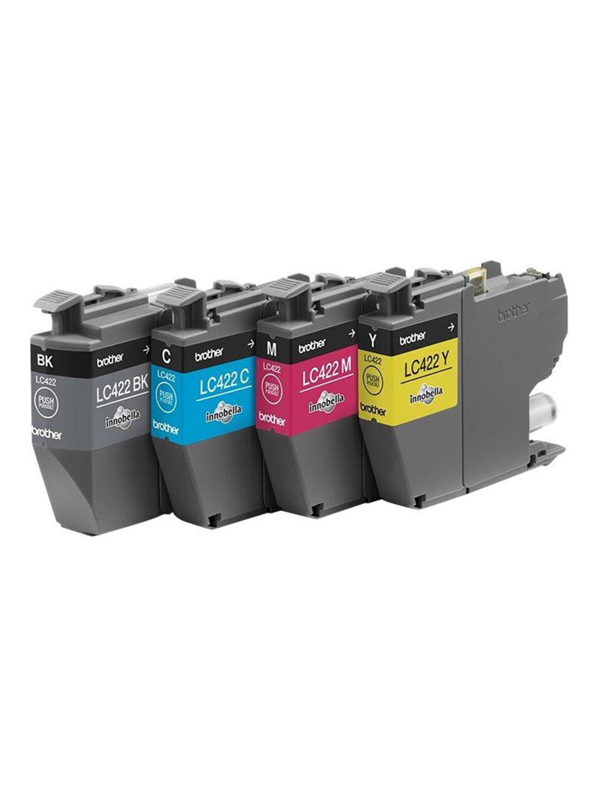 Brother LC 422 Value Pack - (Black Yellow Cyan Magenta) Ink - Druckerzubehoer Tinte Toner - Lc422val