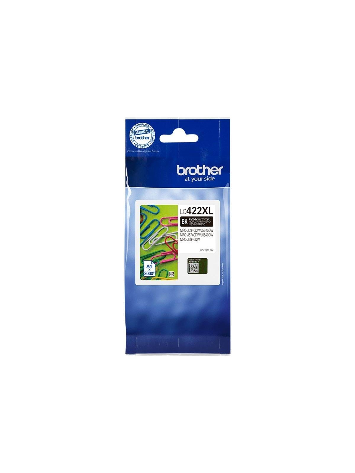 Brother LC 422xl - High Yield - Black Ink - Druckerzubehoer Tinte Toner - Lc422xlbk