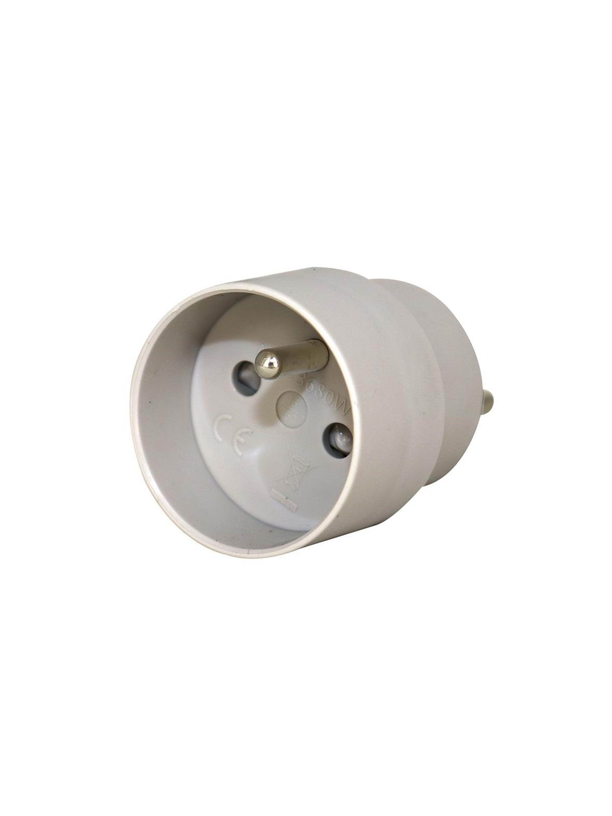 Gripo Adapter Plug Schuko/dk, Grey - Schaltereinheiten - 5709119075408