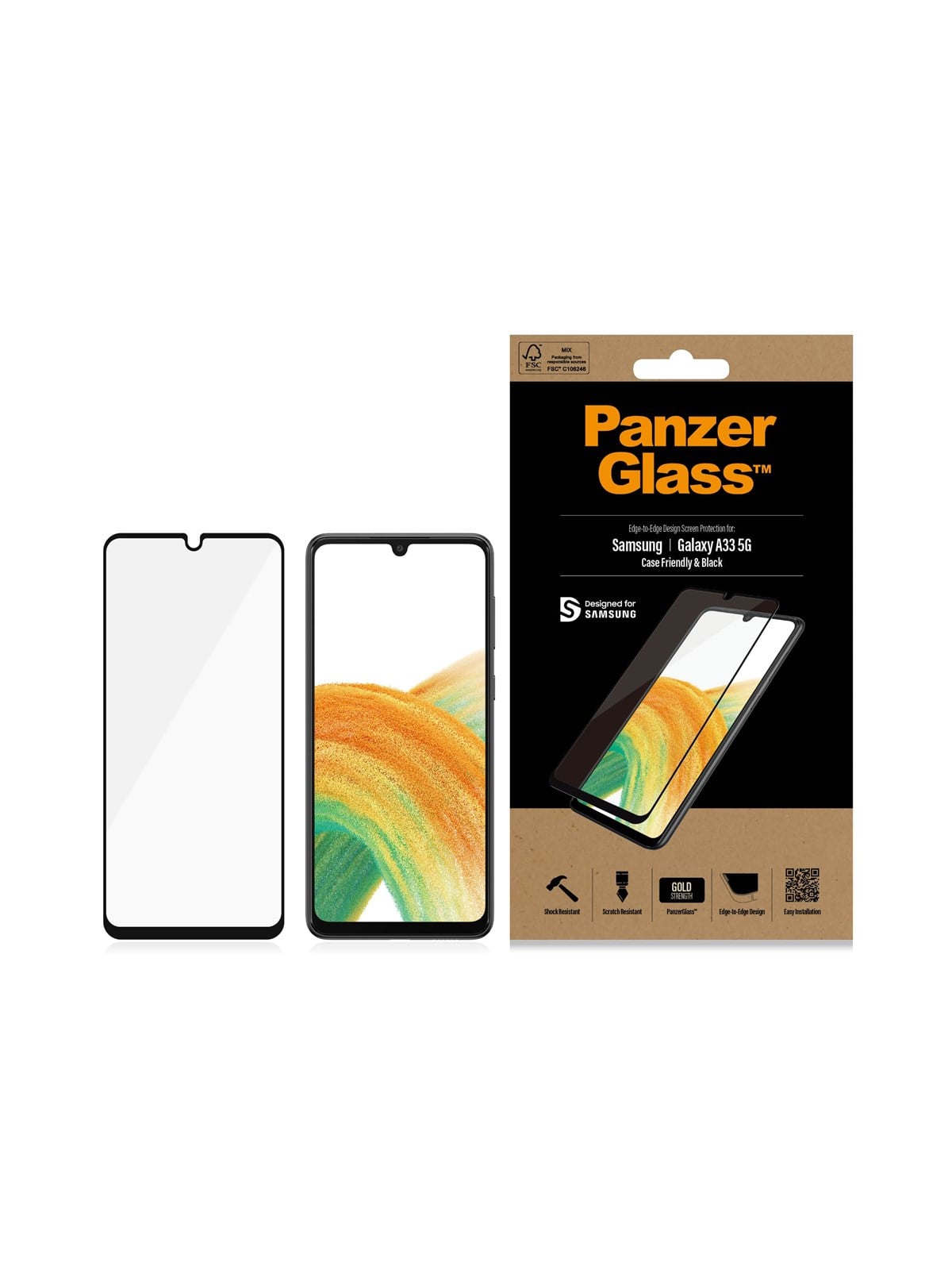 Panzerglass Screen Protector Samsung Galaxy A33 5G - Handys Schutzfolie - Panzer7291
