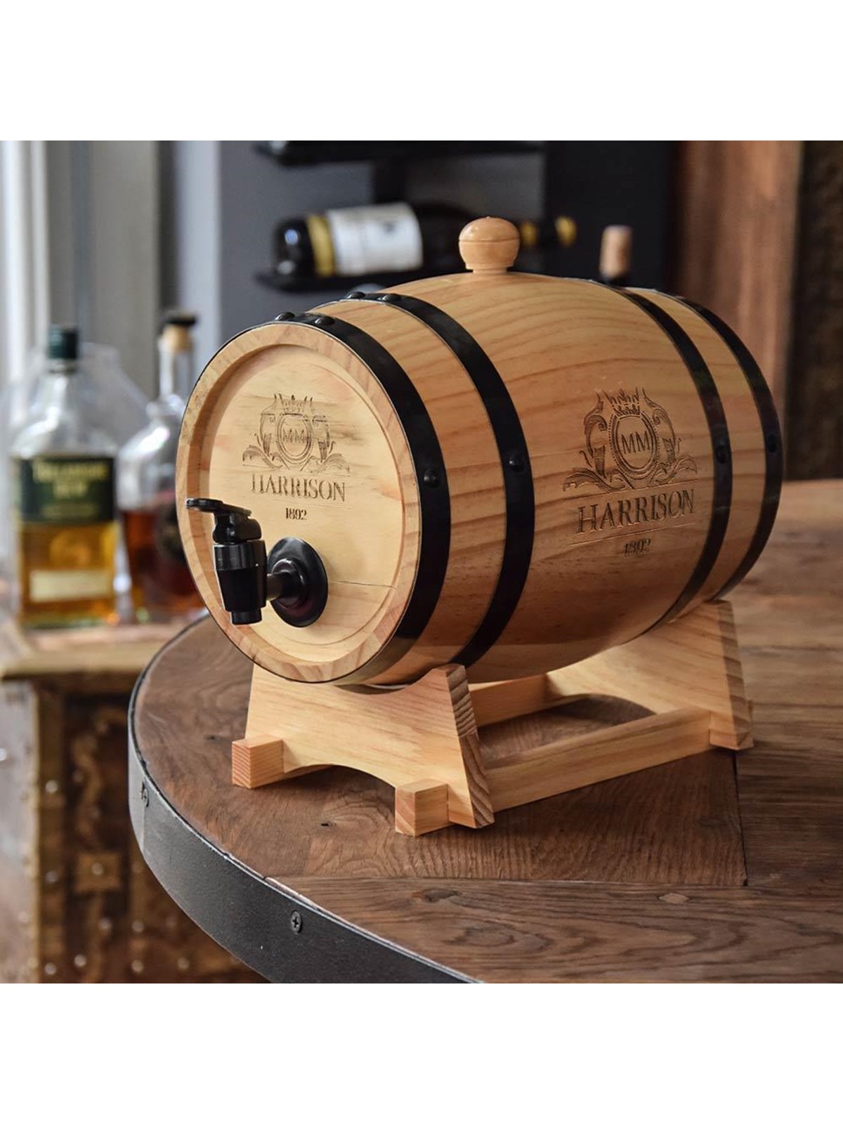 Mikamax Wooden Barrel Dispenser - Gadget - 05068