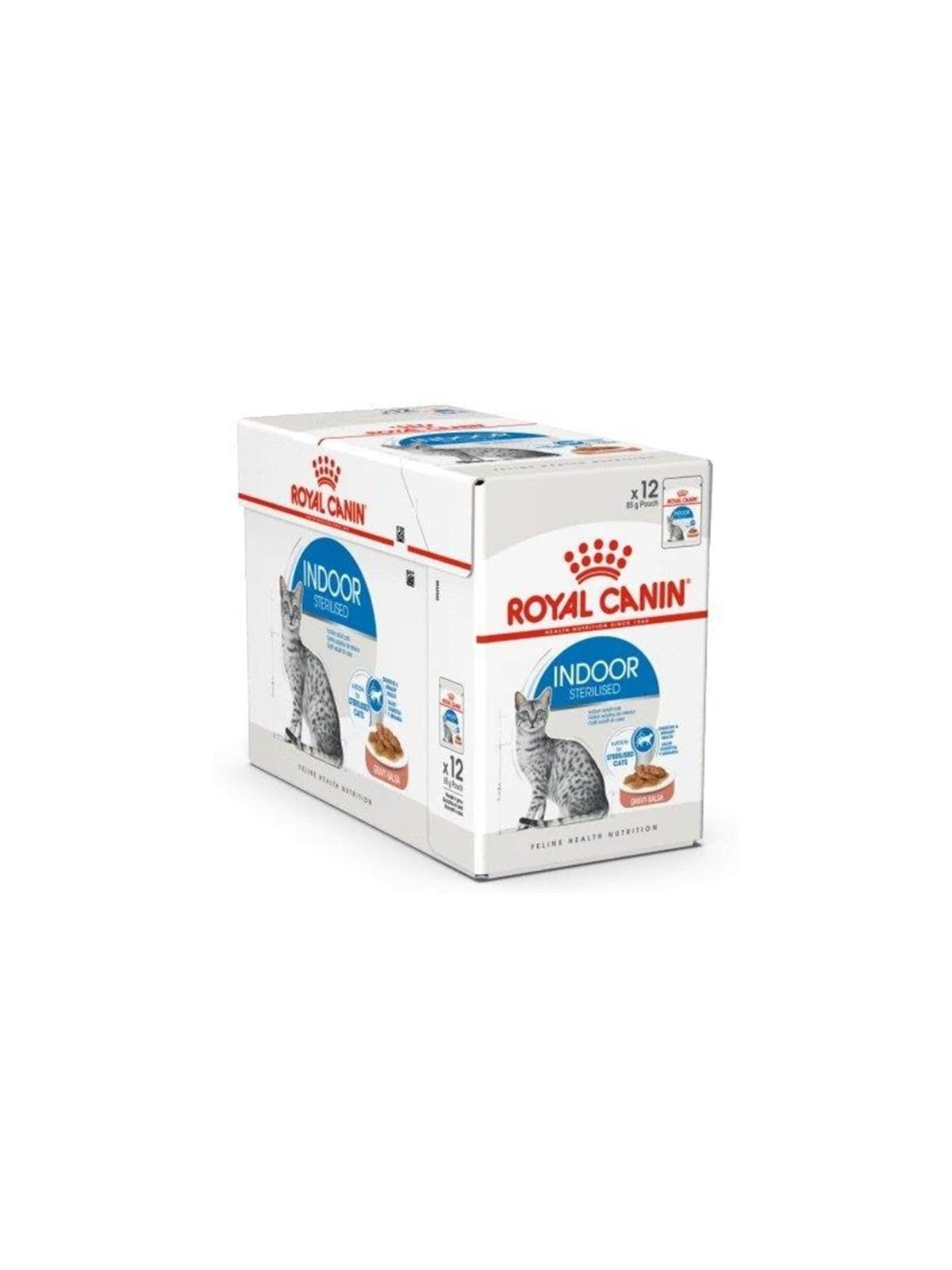 Royal Canin Indoor Sterilised in Gravy Sauce 85g (12-pack) - Katzen - 9003579013793