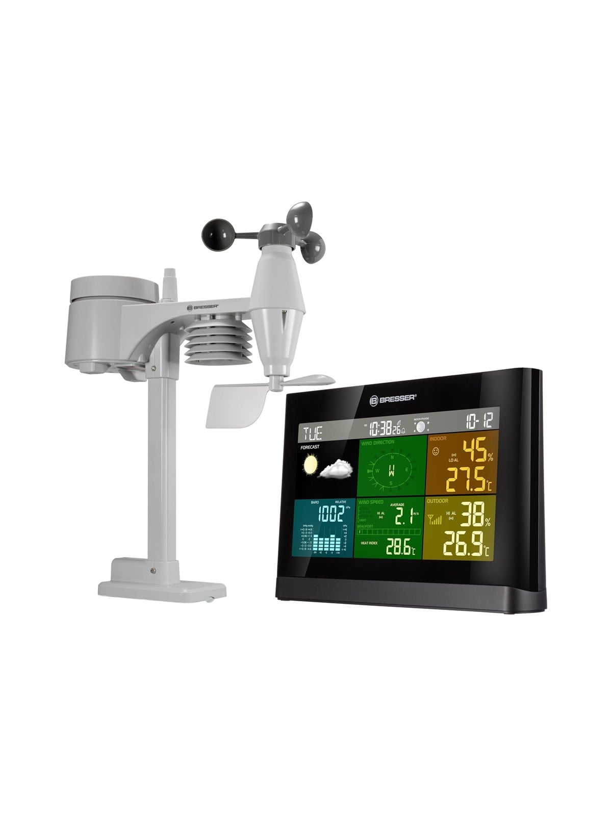 Bresser Optics Bresser 5-in-1 Comfort - Weather Station - Smart Home - 7002550cm3000