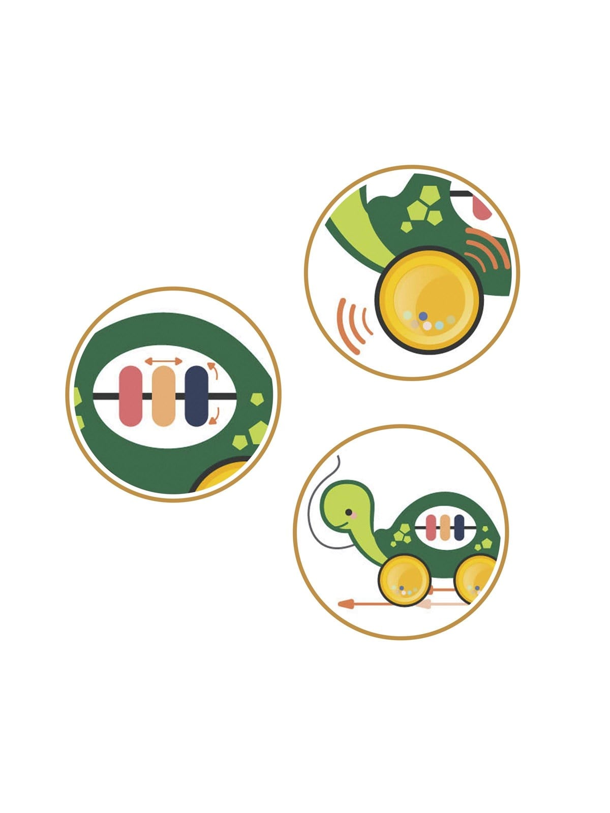 Scandinavian Baby Products Nachzieh-schildkröte - Baby Spielzeug - Sbp-01767