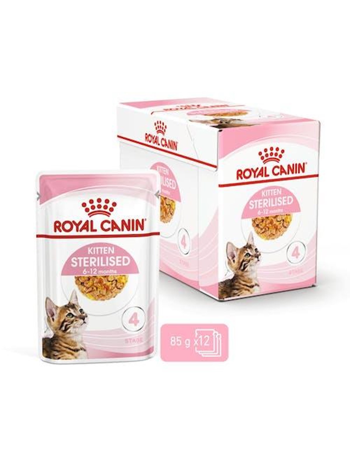 Royal Canin Kitten Sterilised Jelly 12x 85g - Katzen - 9003579007167