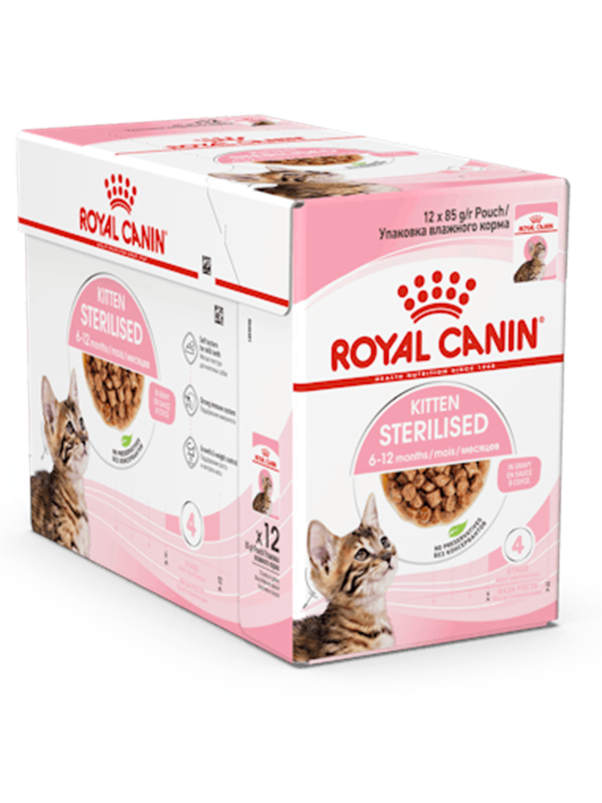 Royal Canin Kitten Sterilised Gravy 12 × 85g - Katzen - 9003579007129