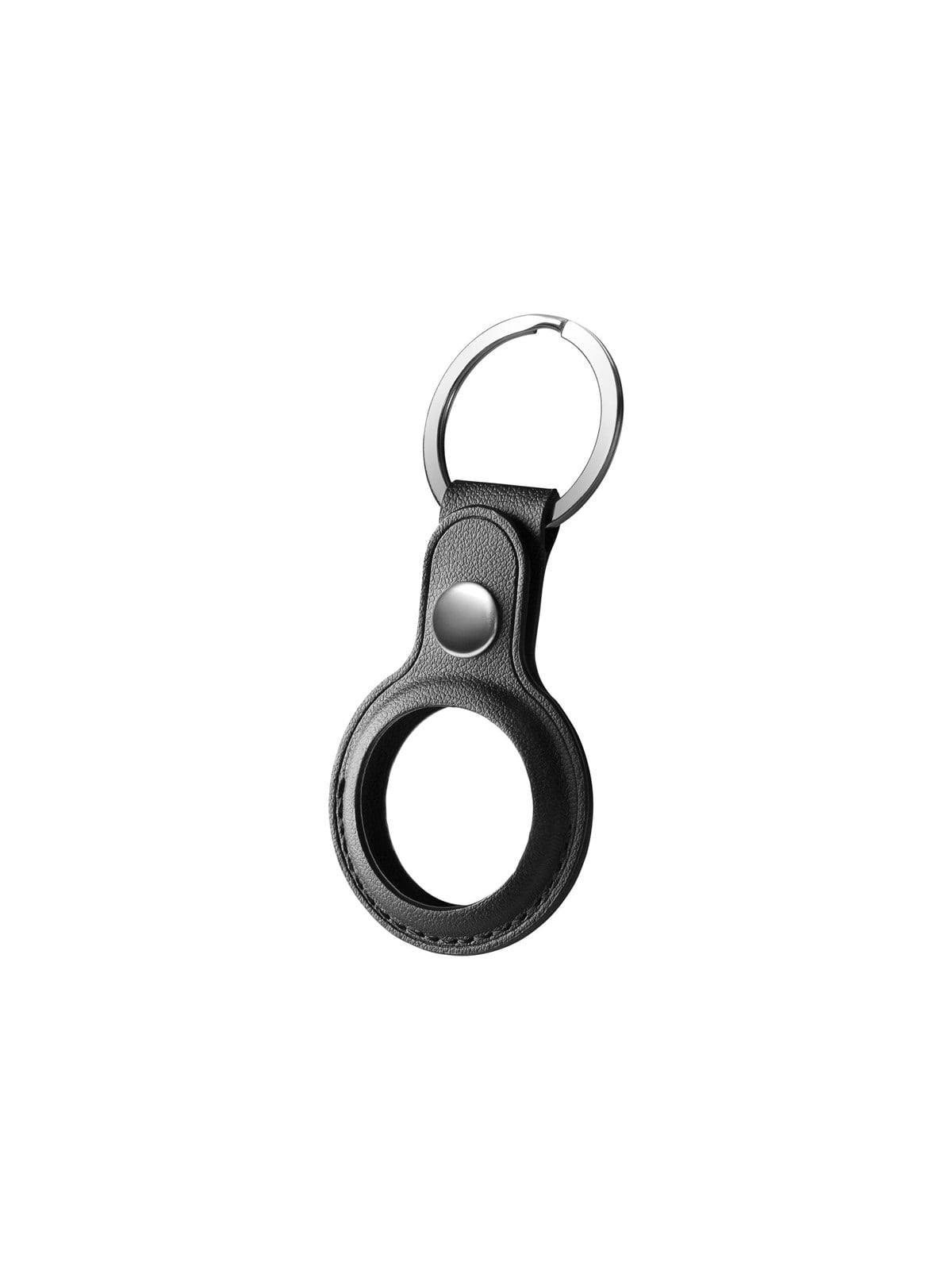 Deltaco Apple Airtag Case Keychain Artificial Leather Black - Handys Anderes Zubehoer - Mcase-tag10