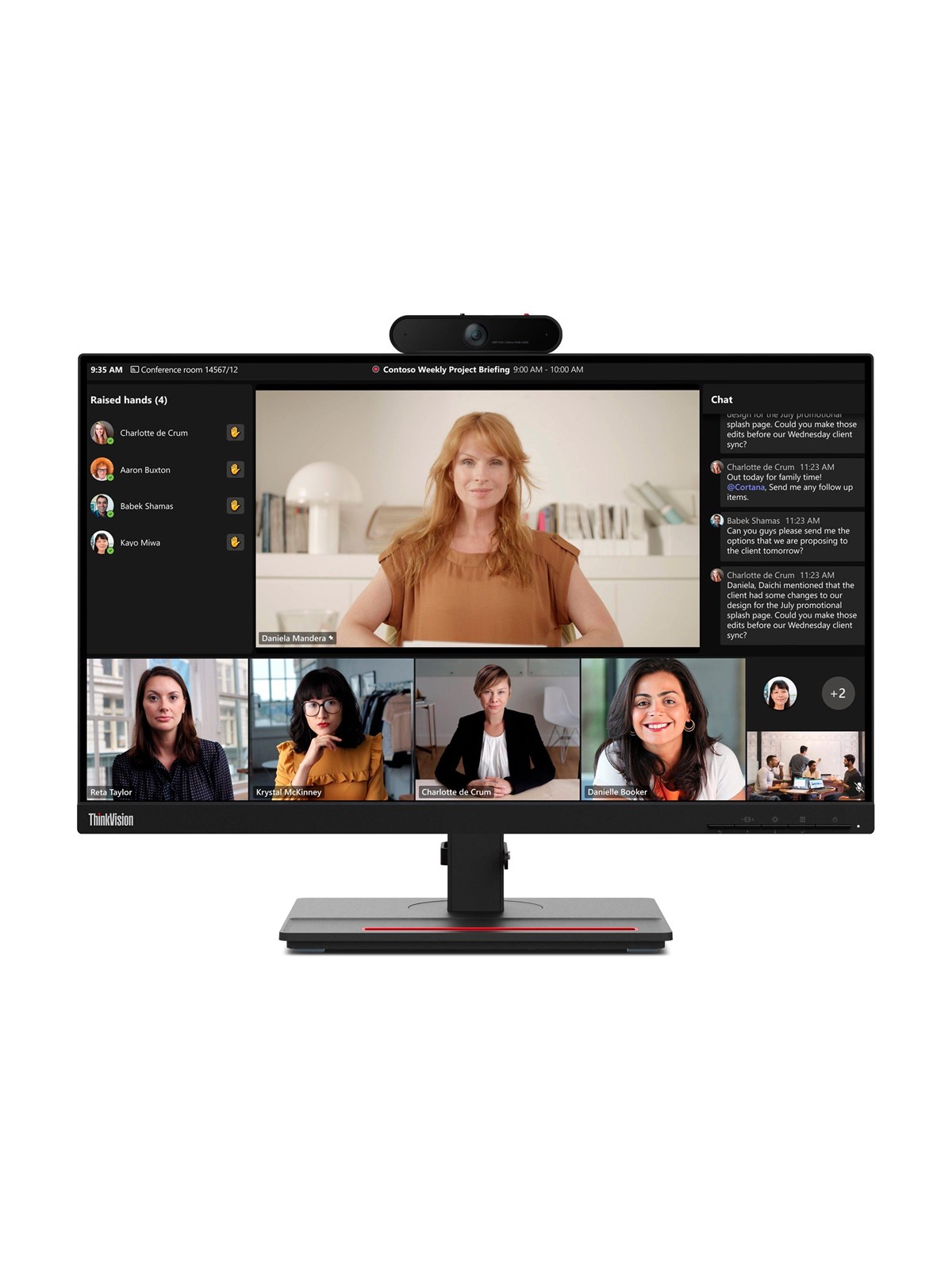 24" Lenovo T24m-29 - 1920x1080 (Fhd) - 60hz - Ips - Bildschirm - 63a5gat6eu