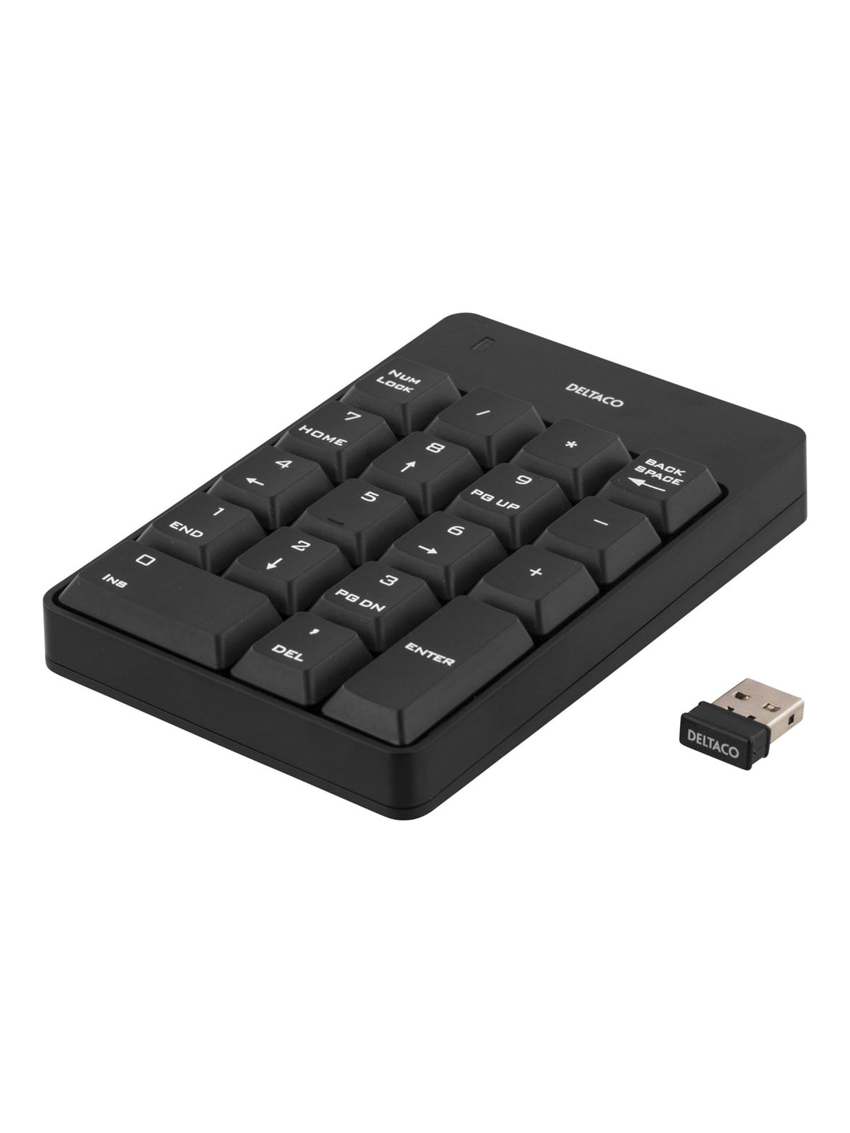 Deltaco Wireless Numpad Black - Numpad - Schwarz - Tastaturen - Tb-144