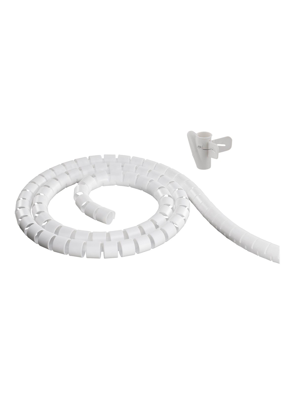 Deltaco Nylon Cable Cover 10m White - Kabelkanal Kabelschlauch - Ldr05