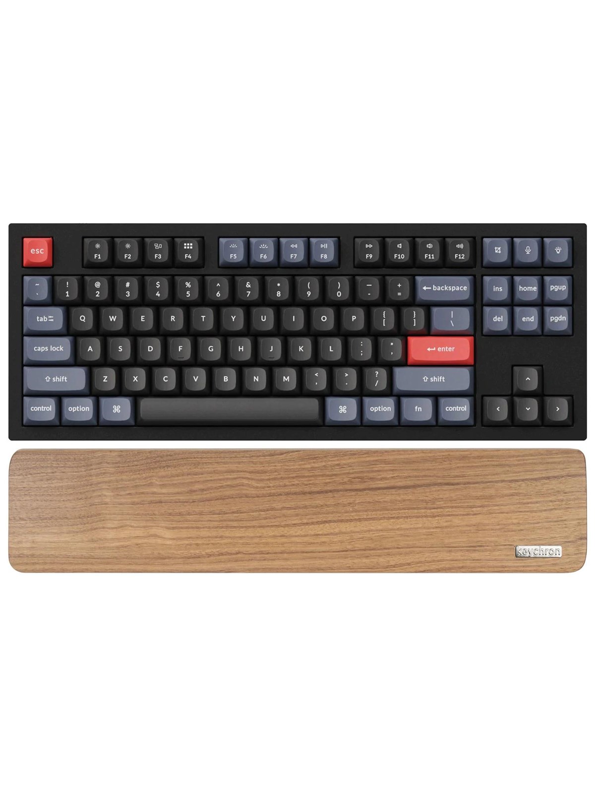 Keychron Walnut Wood Palmrest For Q3 / V3 - Handgelenkstütze - Braun - Tastaturen - Pr18