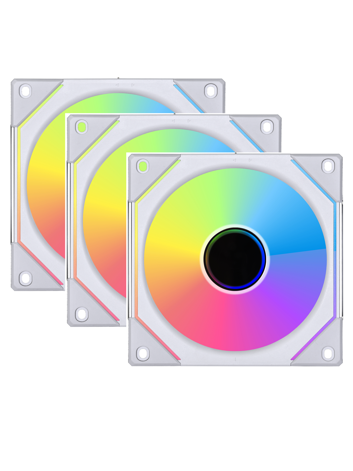 Lian Li Uni Fan Sl-inf 120 White - 3 Pack - Gehäuselüfter - 120mm - Weiß Mit Rgb-beleuchtung - 29 Dba - Gehaeuseluefter - Uf-slin120-3w