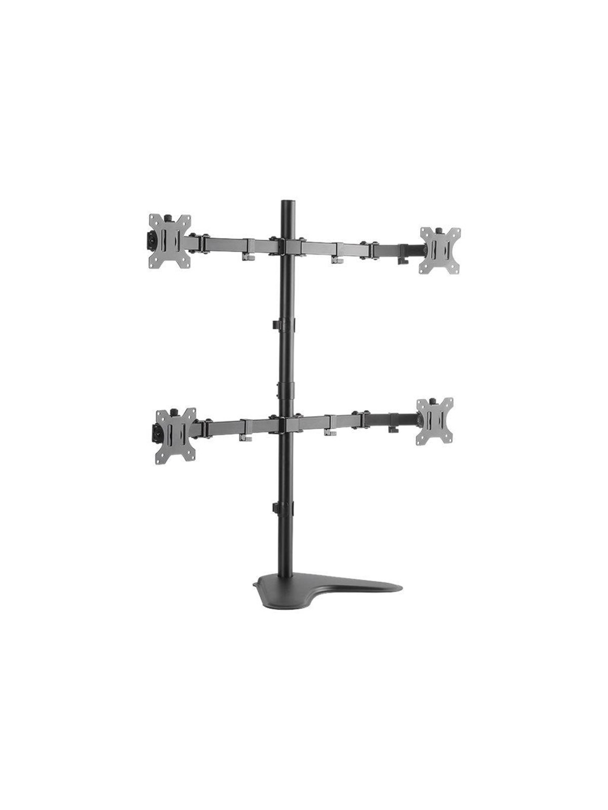 Logilink Quad Monitor Stand 13-32" Steel Arm Length: Each 460 mm - Monitorhalterung - Bp0046