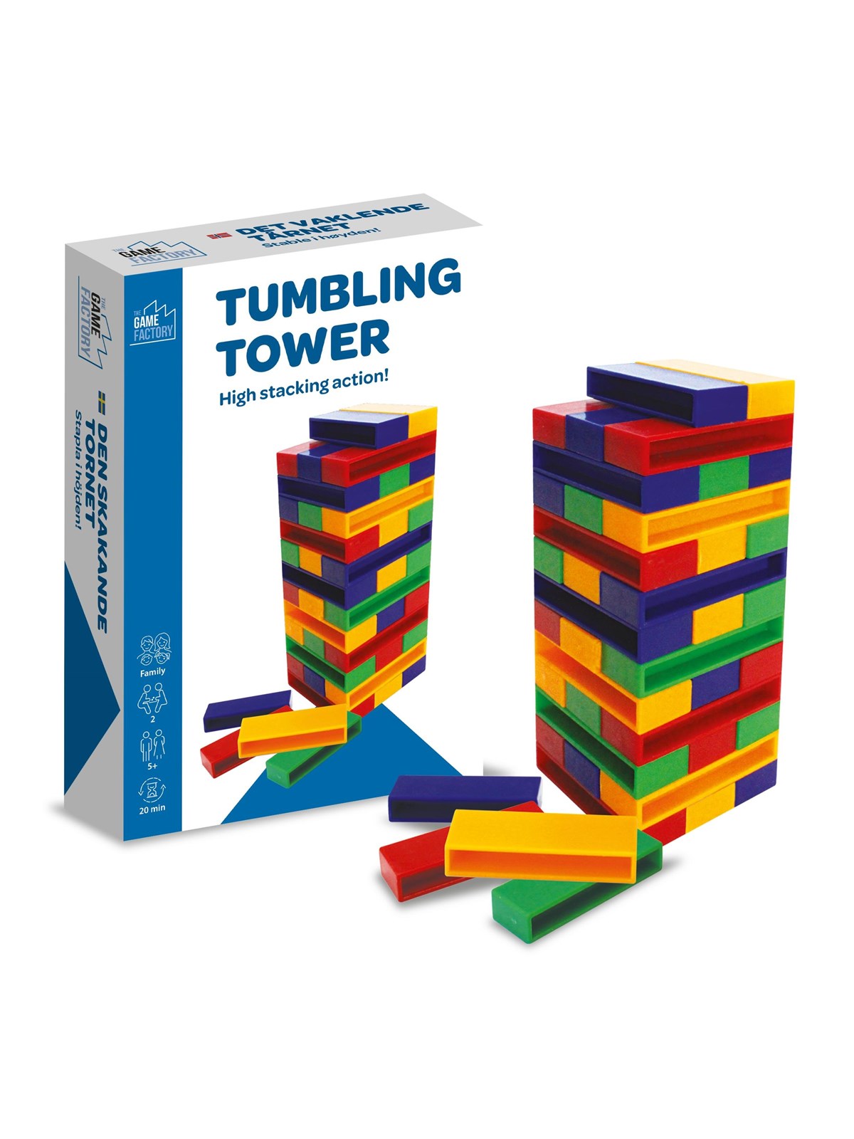 The Game Factory Tumbling Tower Travel Game - Brettspiele - 207013
