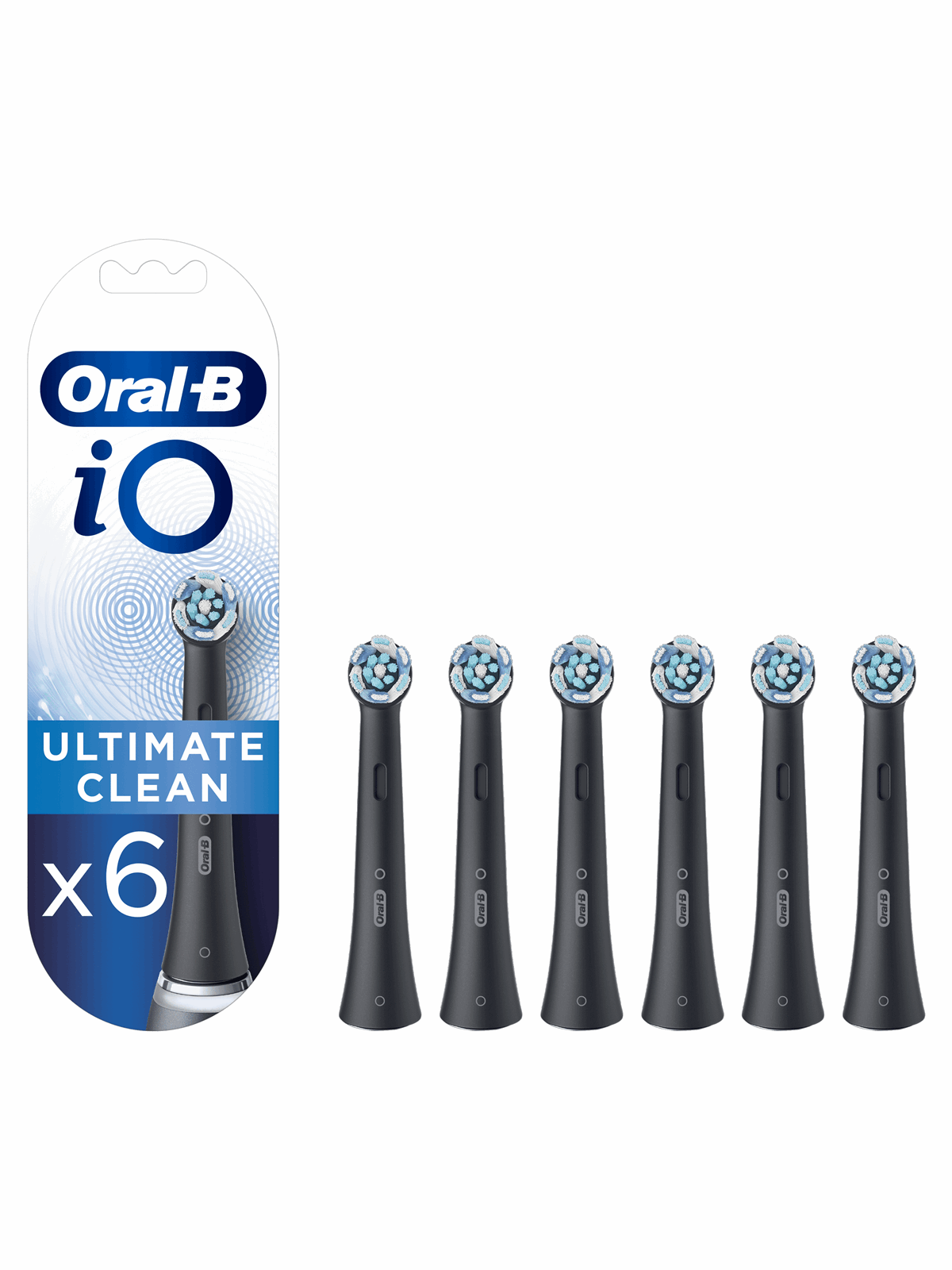 Oral-b Bürstenköpfe iO Ultimate Clean - Black - 6 Pcs - Elektrische Zahnbuersten - 4210201417880