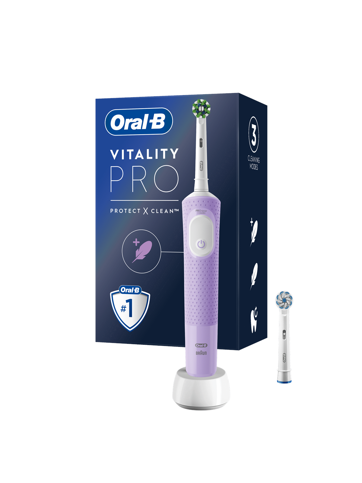 Oral-b Elektrische Zahnbürste Vitality Pro Lilac + Extra Refill - Elektrische Zahnbuersten - 4210201432340