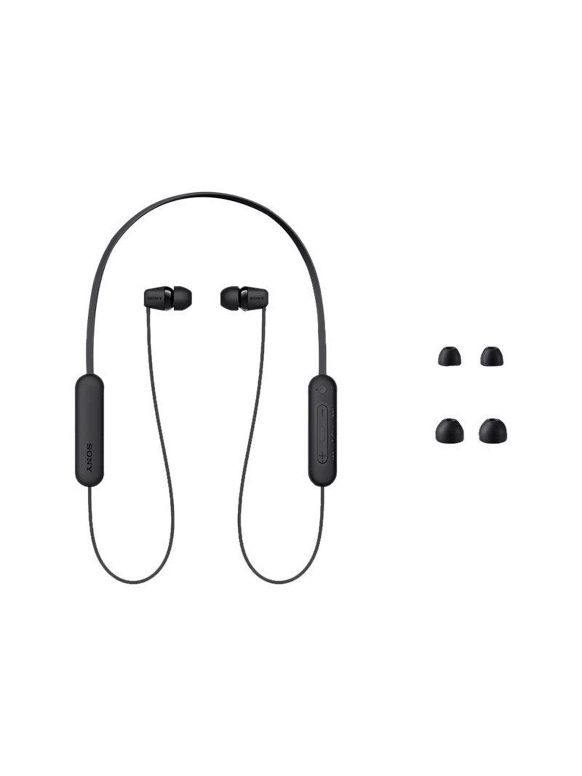 Kopfhörer - Sony Wi-c100 - Wireless In-ear Headphones - Black - Kopfhoerer/headsets - Wic100b.Ce7