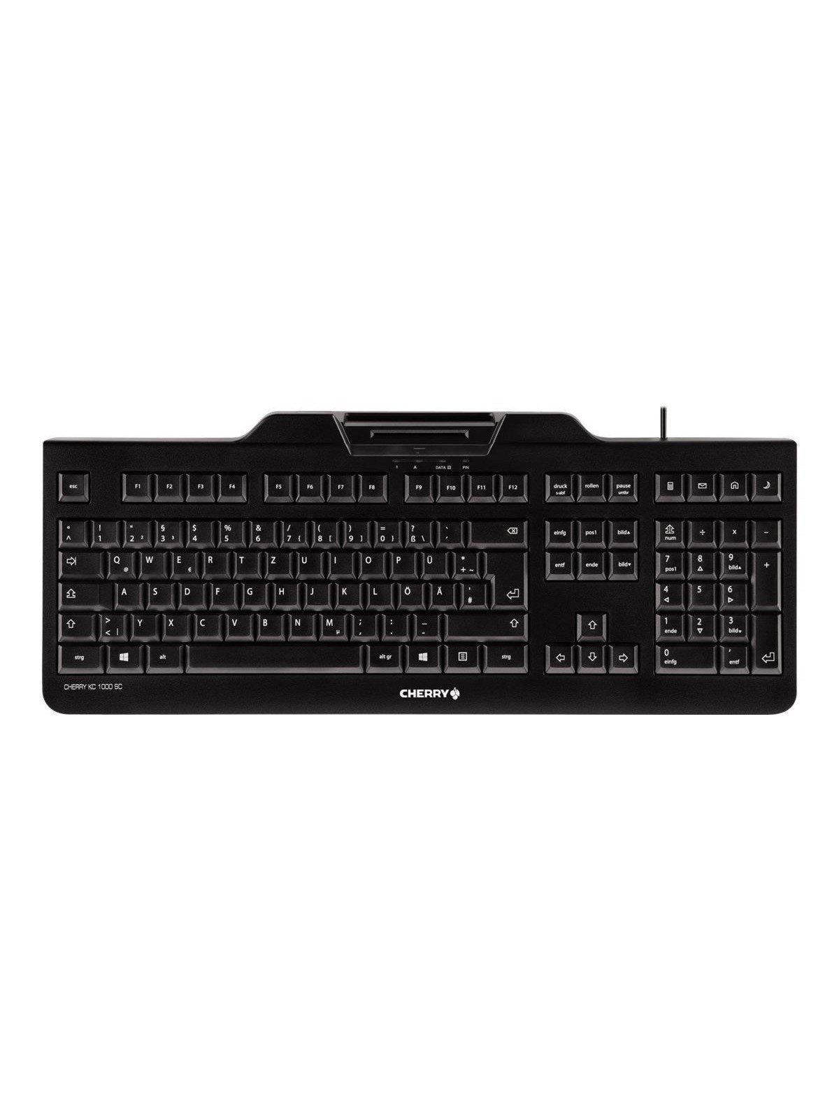 Cherry KC 1000 SC - Tastaturen - Englisch (UK) - Schwarz - Jk-a0100gb-2