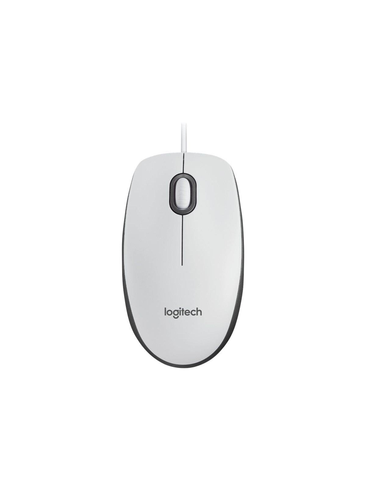 Logitech M100 Optical Mouse - White - Maus (Weiß) - 910-006764