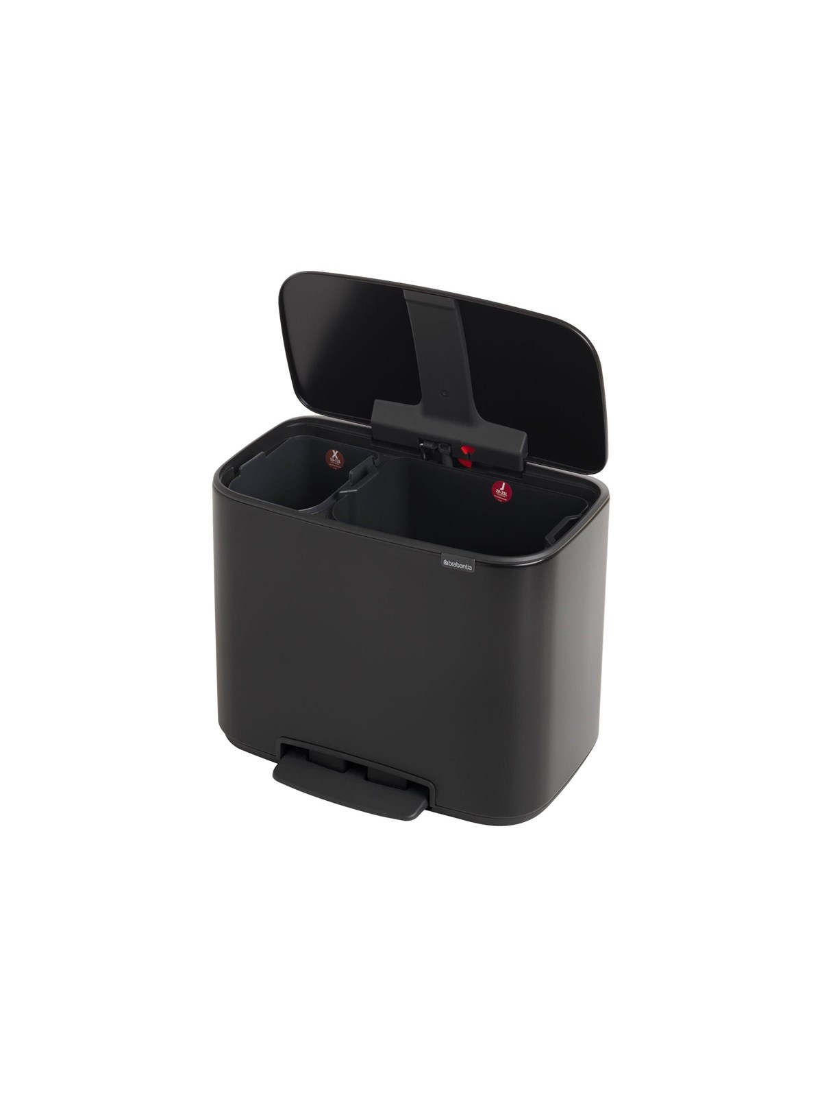 Brabantia Bo Brabantia 11l + 23l Bo Pedal Bin - Matt Black - Reinigung - 121227