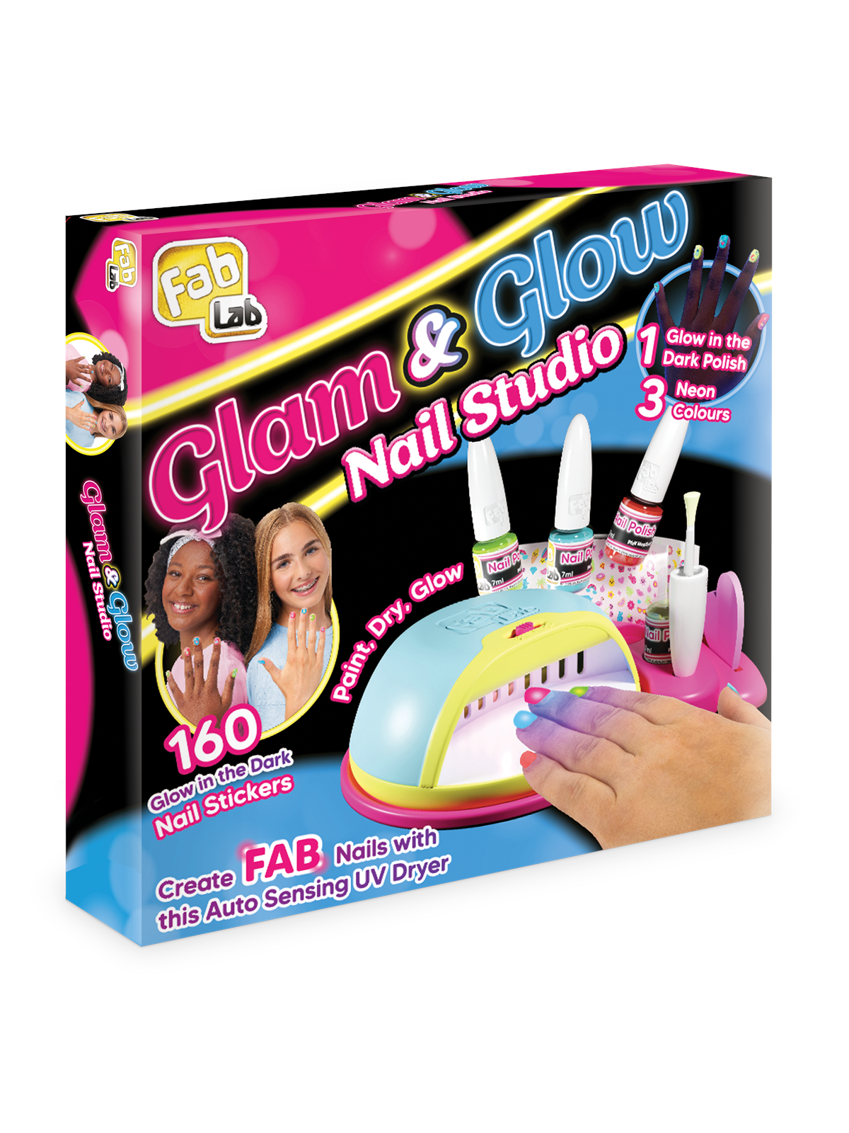 Fab Lab Glow In The Dark Nail Studio. - Spielsets - 30394