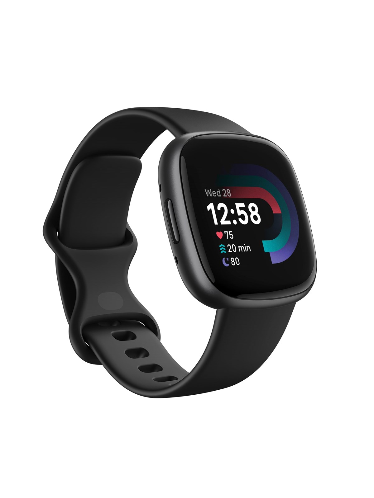 Fitbit Versa 4 Black/graphite - Smartwatches Pulsuhren Sportuhren Schrittzaehler - Fb523bkbk