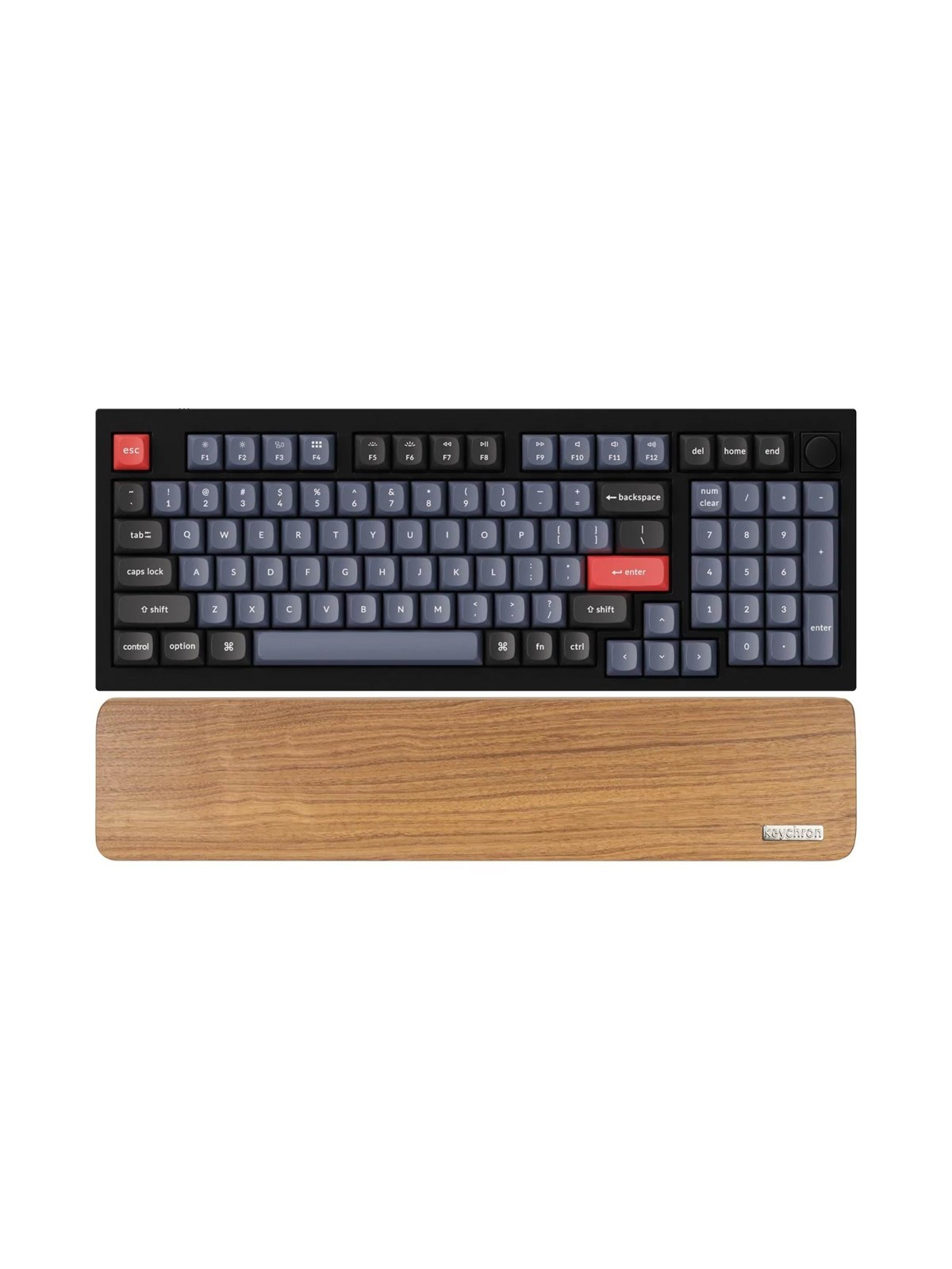 Keychron Walnut Wood Palmrest For Q5 / V5 / K4 Pro - Handgelenkstütze - Braun - Tastaturen - Pr21