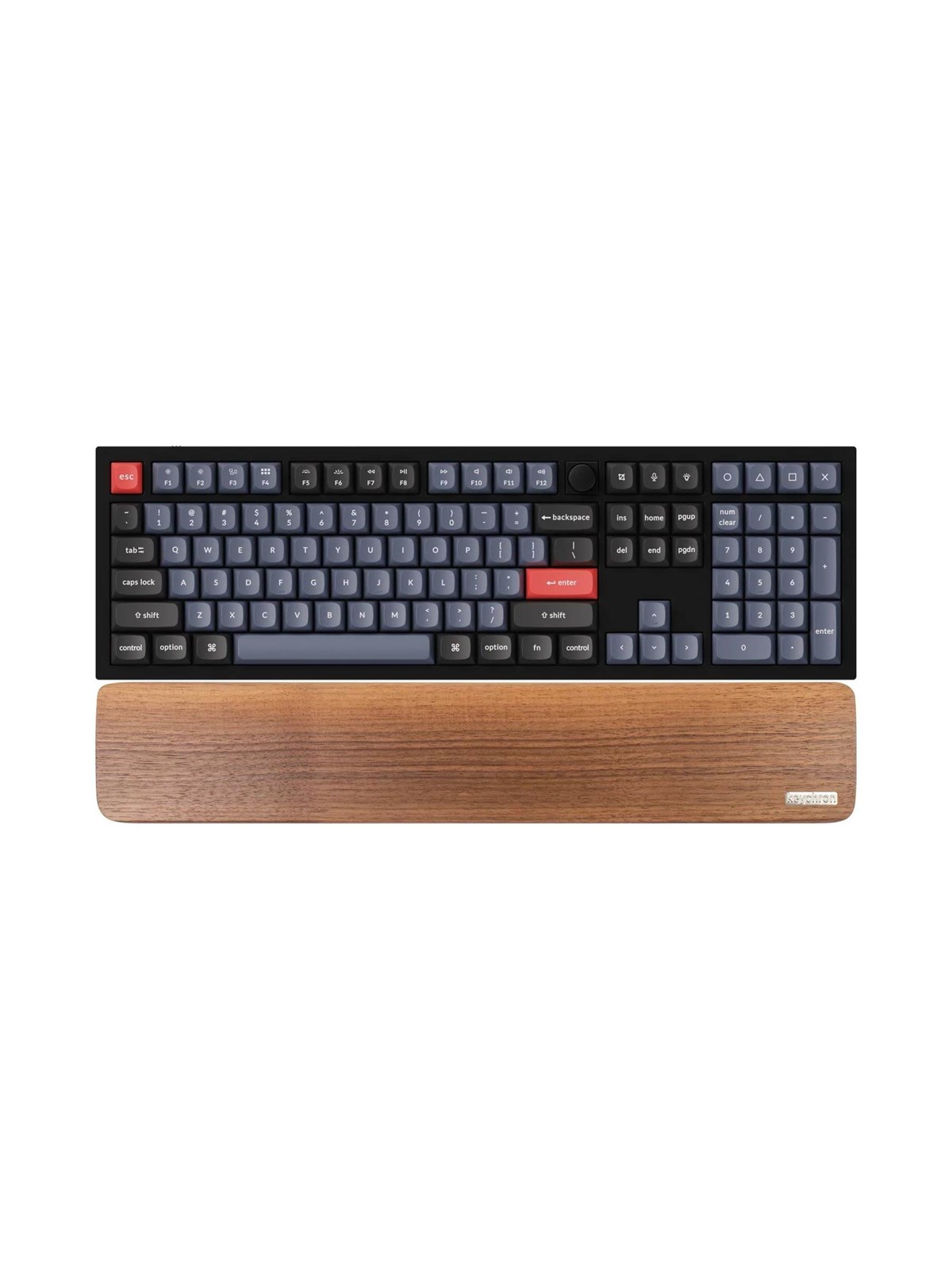 Keychron Walnut Wood Palmrest For Q6 / V6 / K10 Pro - Handgelenkstütze - Braun - Tastaturen - Pr22