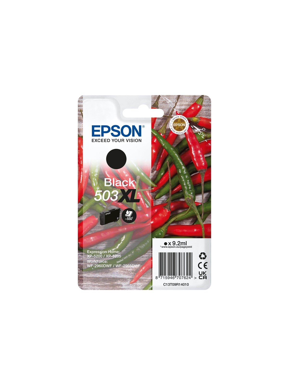 Epson 503xl Singlepack - XL - Black - Original - Ink Cartridge - Druckerzubehoer Tinte Toner - C13t09r14010