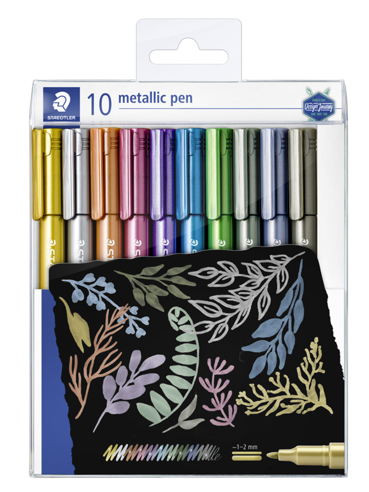 Staedtler Marker Metallic Pen 10 Pcs in a Set - Utensilien Zum Schreiben Und Zeichnen - 8323 Tb10