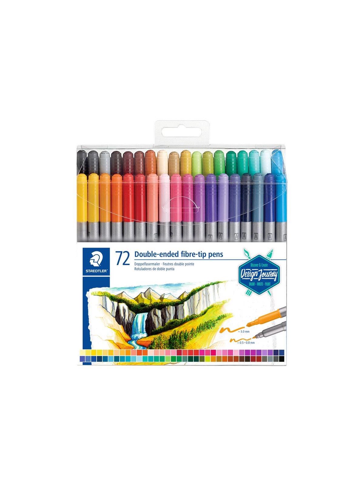 Staedtler Double-ended Fibre-tip Pens 72pcs - Utensilien Zum Schreiben Und Zeichnen - 3200 Tb72